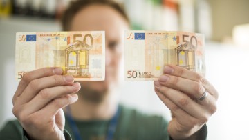 Falschgeld: 50 Euro Schein