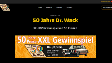 Dr. Wack Gewinnspiel_Screenshot