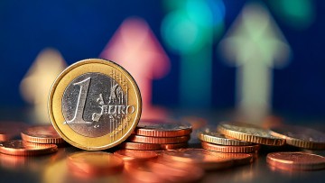 Symbold für den Themenkomplex Geld, Finanzierung, Zinsen, Inflation und Preissteigerung