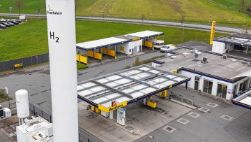 Die 2016 eröffnete Wasserstoff-Tankstelle in Münster-Amelsbüren wird den Betrieb einstellen.