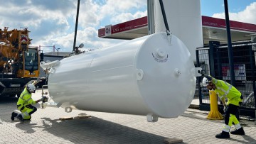 Stickstofftank Q1 LNG-Tankstelle 24/7 Express