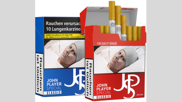 Bald bundesweit erhältlich: JPS Classic Red und Blue