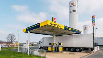 An rund 20 (Bio-)LNG-Stationen kann deutschlandweit mit der Westfalen Service Card getankt werden