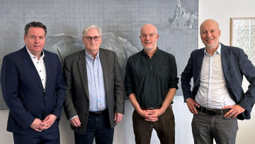 (v.l.n.r.) Oliver Korting, Horst Ravens, Arne Jungjohann, Sören Jungjohann