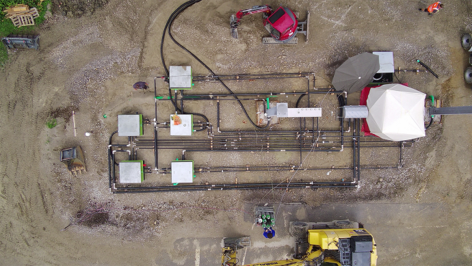 Die AVIA Xpress Reutlingen aus der Vogelperspektive