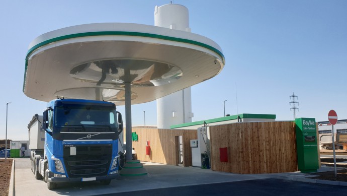 Baywa-LNG Tankstelle in Nördlingen