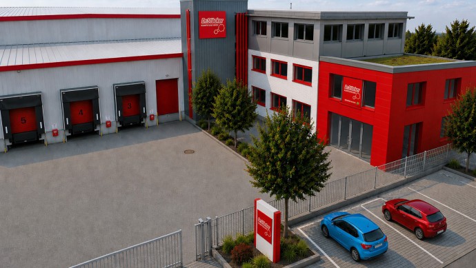 Die 3D-Zeichnung des Erweiterungsbaus.