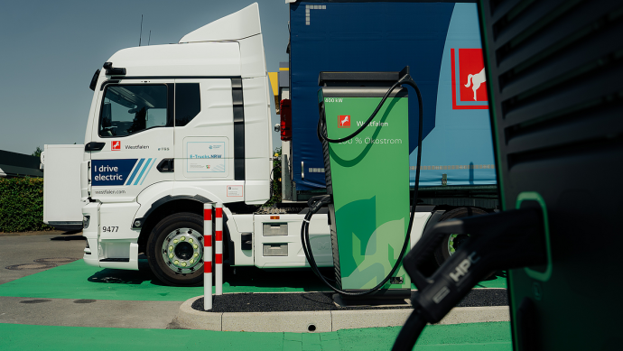 Lkw-Ladestation Westfalen
