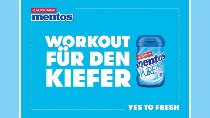 Mentos Solgan Workout für den Kiefer