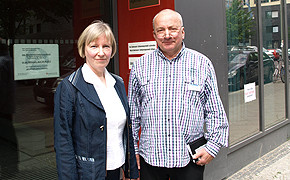 Vorab-Maßnahmen geben Sicherheit: Wie finde ich gutes Personal? Dr. Ines Schmidt und Michael Sobanski von der Agentur für Arbeit in Berlin.