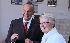 Besuch bei Liqui Moly: Annette Schavan übernimmt Schirmherrschaft der Ernst-Prost-Stiftung Annette Schavan zu Besuch bei Ernst Prost.