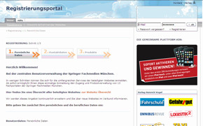In eigener Sache: Neues Registrierungsportal Registrierungsportal