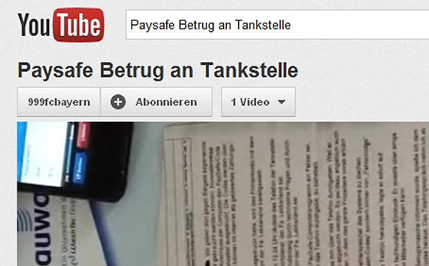 Auf Youtube anhören: Paysafe-Betrugsversuch aufgezeichnet