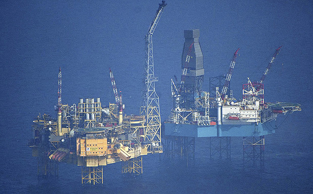 Ein Jahr nach dem Störfall: Total fördert wieder Gas mit Nordseeplattform Elgin Die Förderplattform "Elgin Wellhead" des Energiekonzerns Total vor der Ostküste Schottlands.