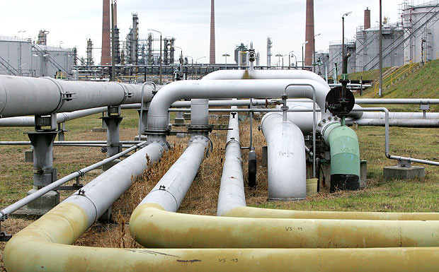 Aus Rußland: Über die Pipeline kommt das Öl in der Raffinerie in Schwedt an.