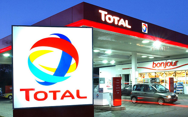 Eine Total-Tankstelle.