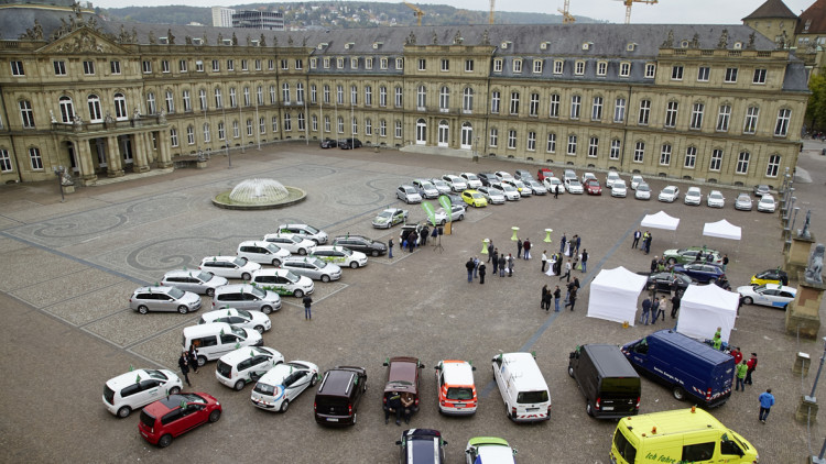 Der Verein Zukunft Erdgas organisierte eine Sternfahrt in Stuttgart