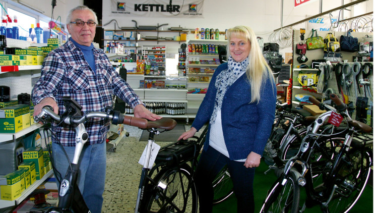 Die Tankstelle ist der Frequenzbringer, den Umsatz erzielt der Fahrradverkauf