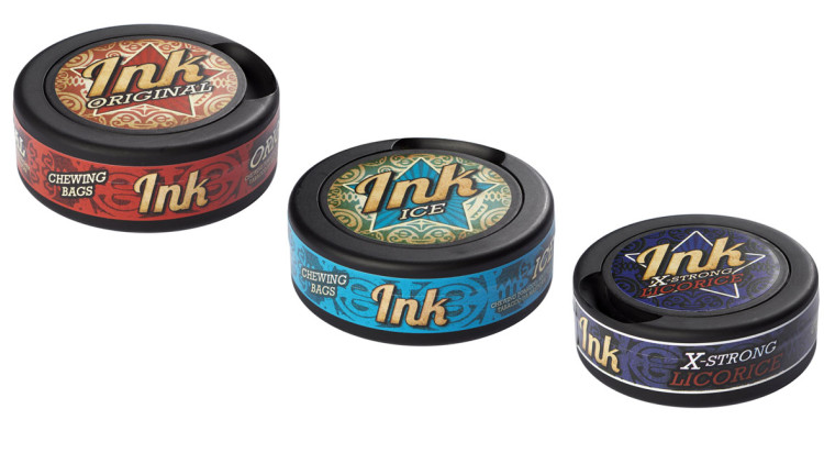 Ink Kautabak Original, Ice und X-Strong Licorice