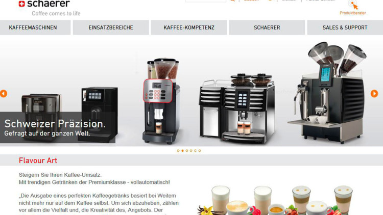 Neue Internetseite von Schaerer