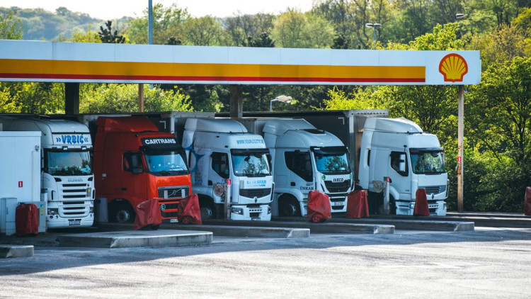 Shell-Station Berchem in Luxemburg