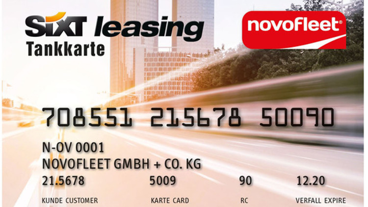 Sixt Leasing Tankkarte von Novofleet