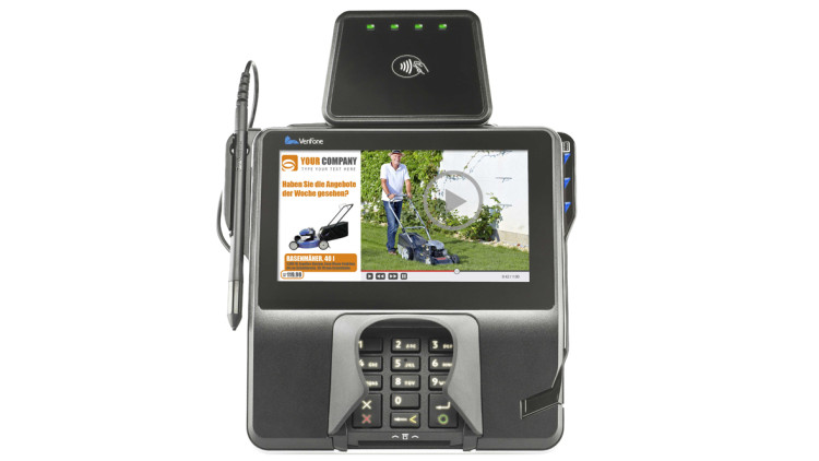 Verifone macht Werbung am POS möglich.