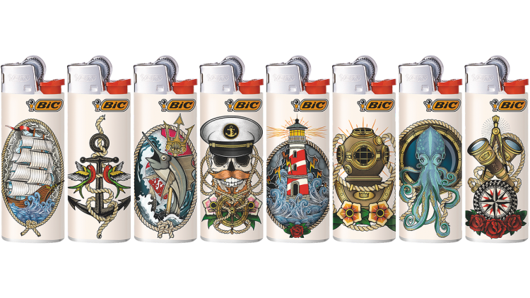 Die Feuerzeug-Serie Sailor von BIC
