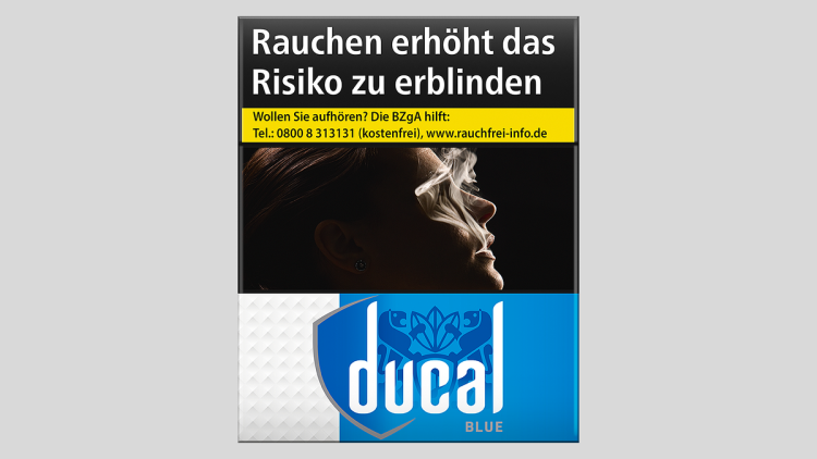 Neues Verpackungsdesign für Ducal Zigarette
