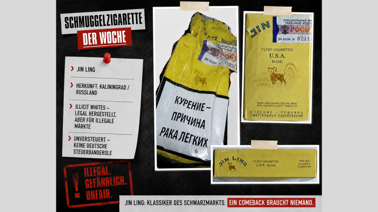 „Schmuggelzigarette der Woche“: Jin Ling