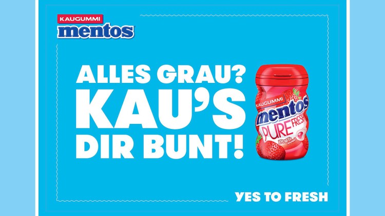 Mentos Slogan Alles Grau - Kaus dir bunt