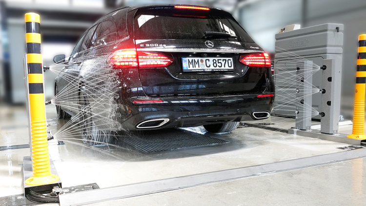 Spraybar hinten