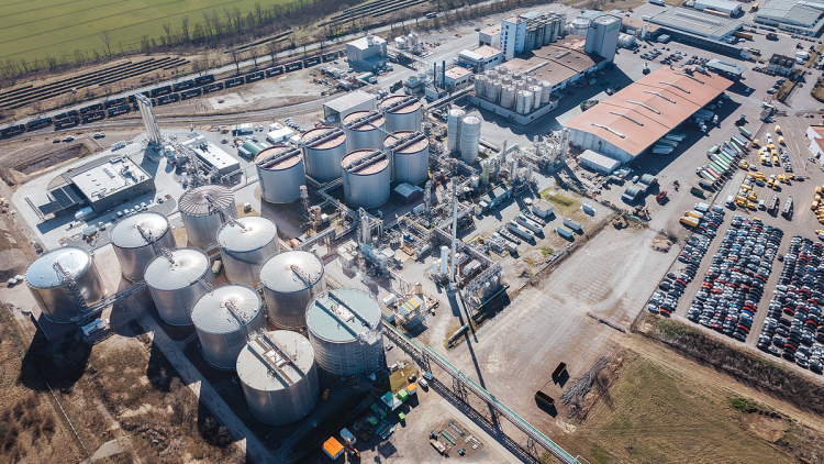 Verbio-Bioraffinerie in Zörbig