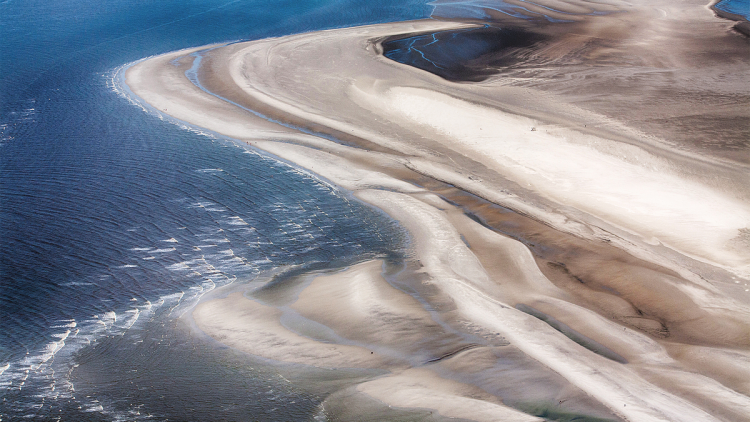 Westerhever, Luftbild vom Schleswig-Holsteinischen Nationalpark Wattenmeer