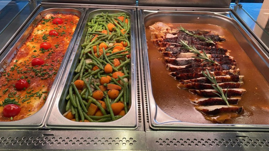 Es gibt ein täglich wechselndes Tagesgericht