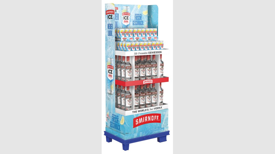 Smirnoff Eis im Aufsteller