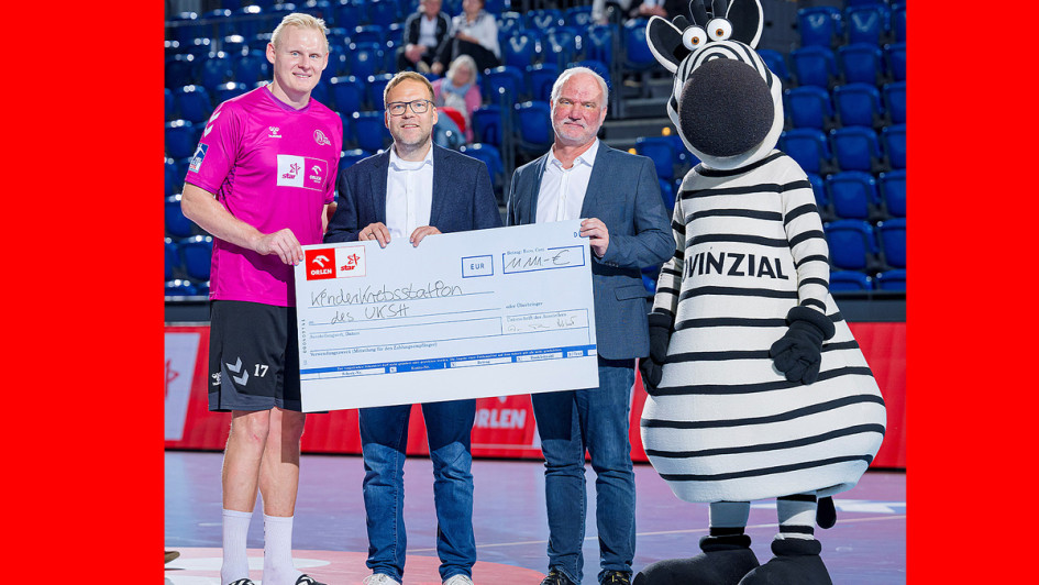 Die Spielerpatenschaft mit THW-Kapitän Patrick Wiencek besteht bereits über zehn Jahre. Dabei wurden 100.000 Euro gespendet? Für jedes Tor des Handballprofis spendet Orlen Deutschland 100 Euro an die Kinderstation des Universitätsklinikums Schleswig-Holst